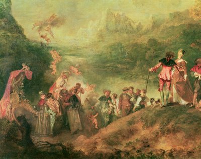 Imbarco per Citera (dettaglio) da Jean Antoine Watteau